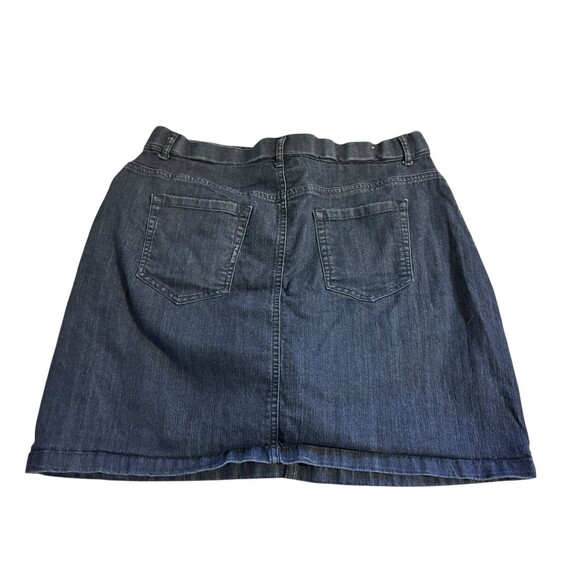 EUC WOMENS Croft & Barrow Denim Jean Cotton Classic Fit SKORT 14 - Picture 2 of 6